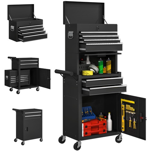 Homcom tool cabinet with - homcom, 6