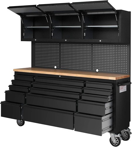 Black steel drawer - steel, tool
