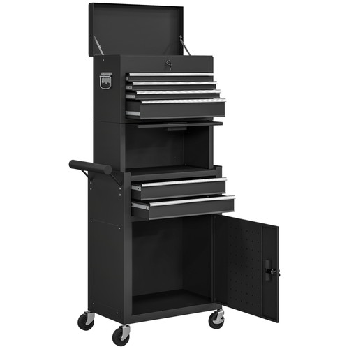 Homcom tool cabinet with - cabinet,